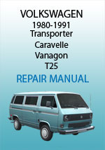 Volkswagen T25 Transporter, 1980-1991 Workshop Repair Manual